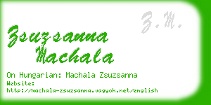 zsuzsanna machala business card